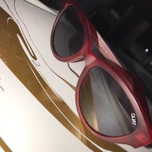 Quay Australia red Rizzo 125 Sunglasses